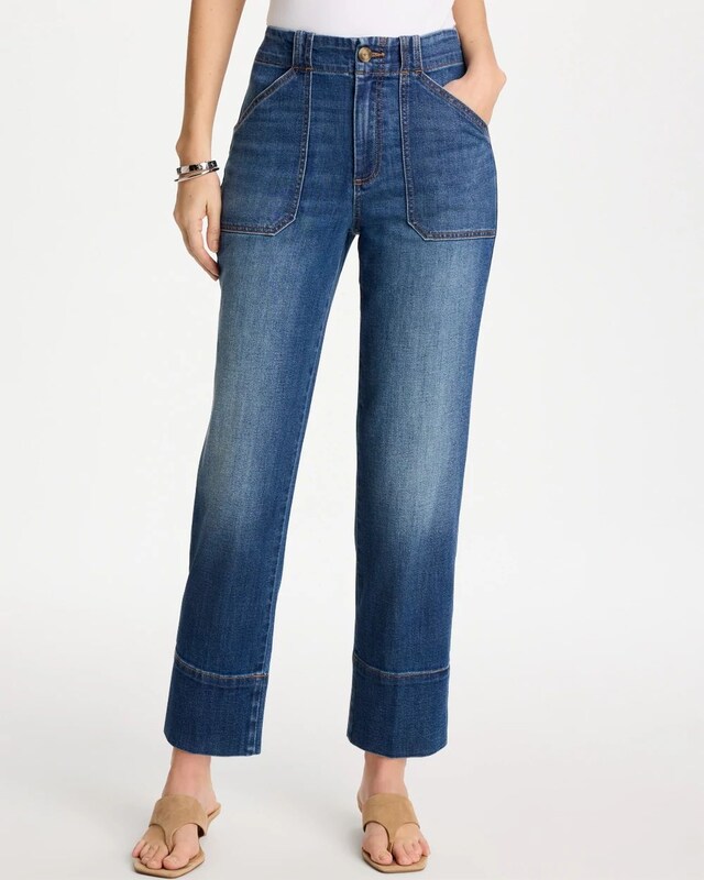 High Hem Crop Jeans